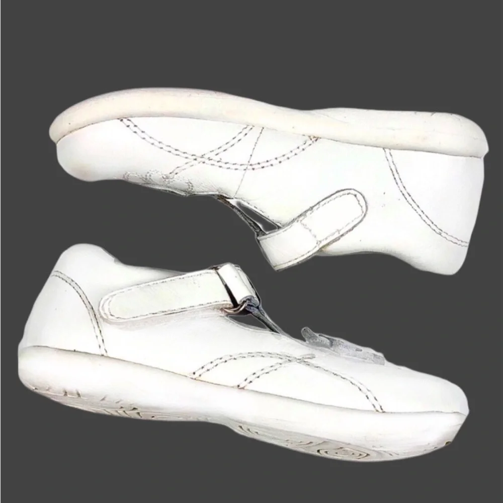 Stride Rite Casandra White Leather Mary Janes Sz 6